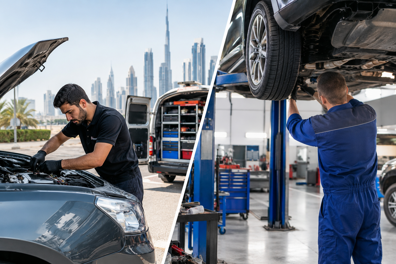 Mobile Mechanic vs Traditional Garage in Dubai
